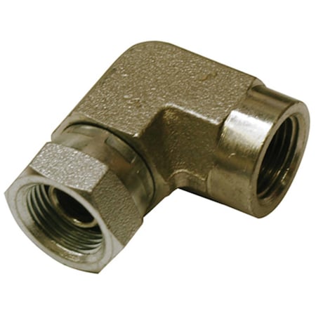 Gizmo 39005354 .37 in. Female Pipe x .37 in. Female Pipe, 90 Degrees Swivel, Hydraulic Adapter GI928276
